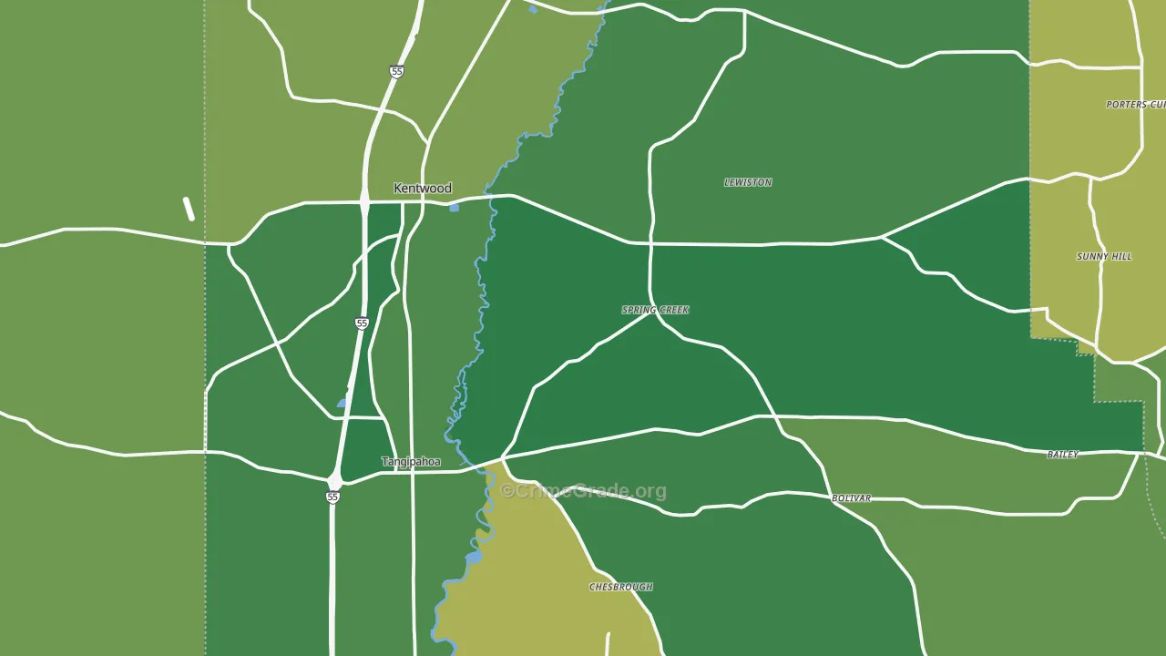 70444, LA Map of Drug-Related Crime Rates