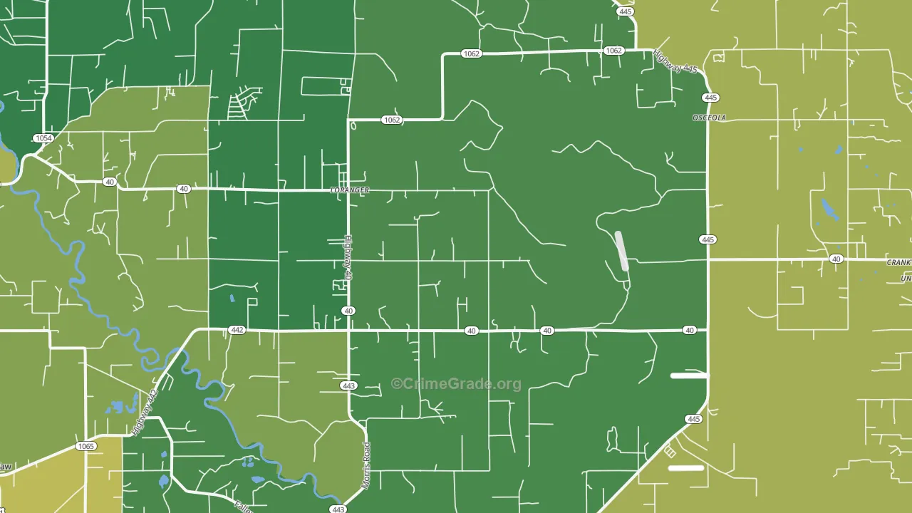 70446, LA Map of Drug-Related Crime Rates