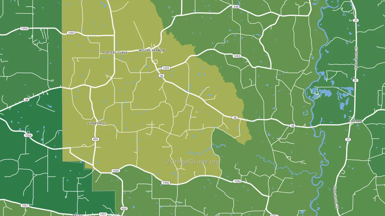 70450, LA Map of Drug-Related Crime Rates