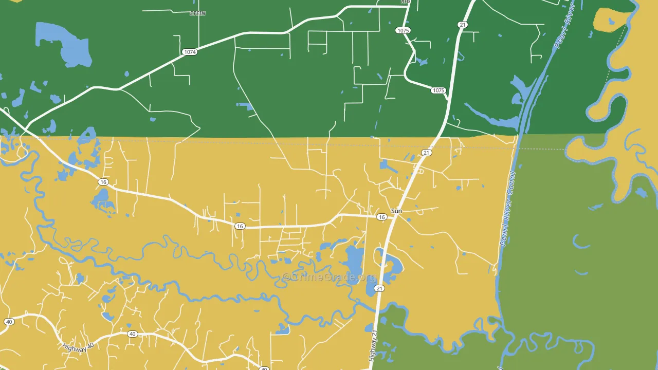 70463, LA Map of Drug-Related Crime Rates