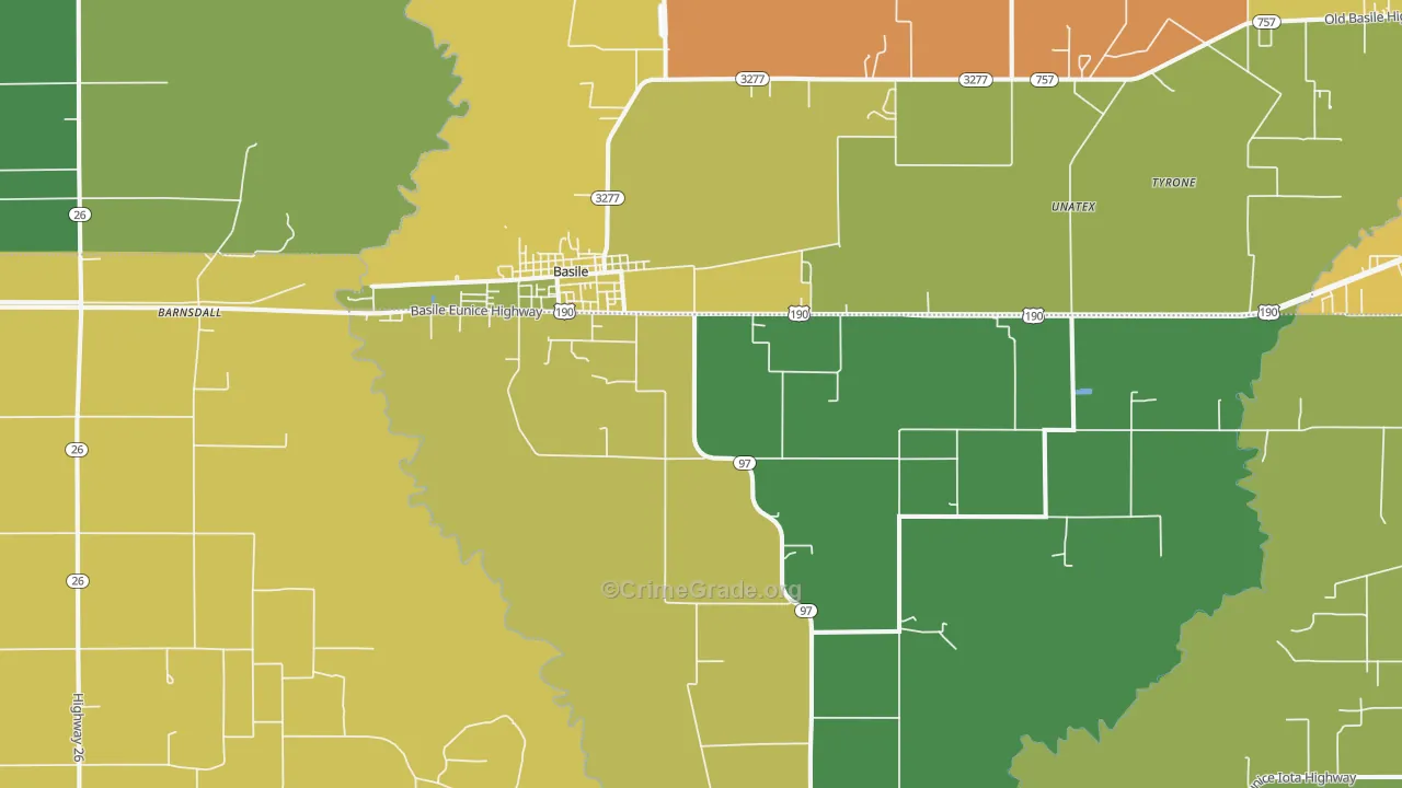 70515, LA Map of Drug-Related Crime Rates