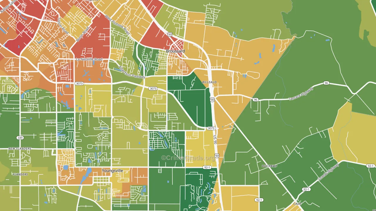 70518, LA Map of Drug-Related Crime Rates