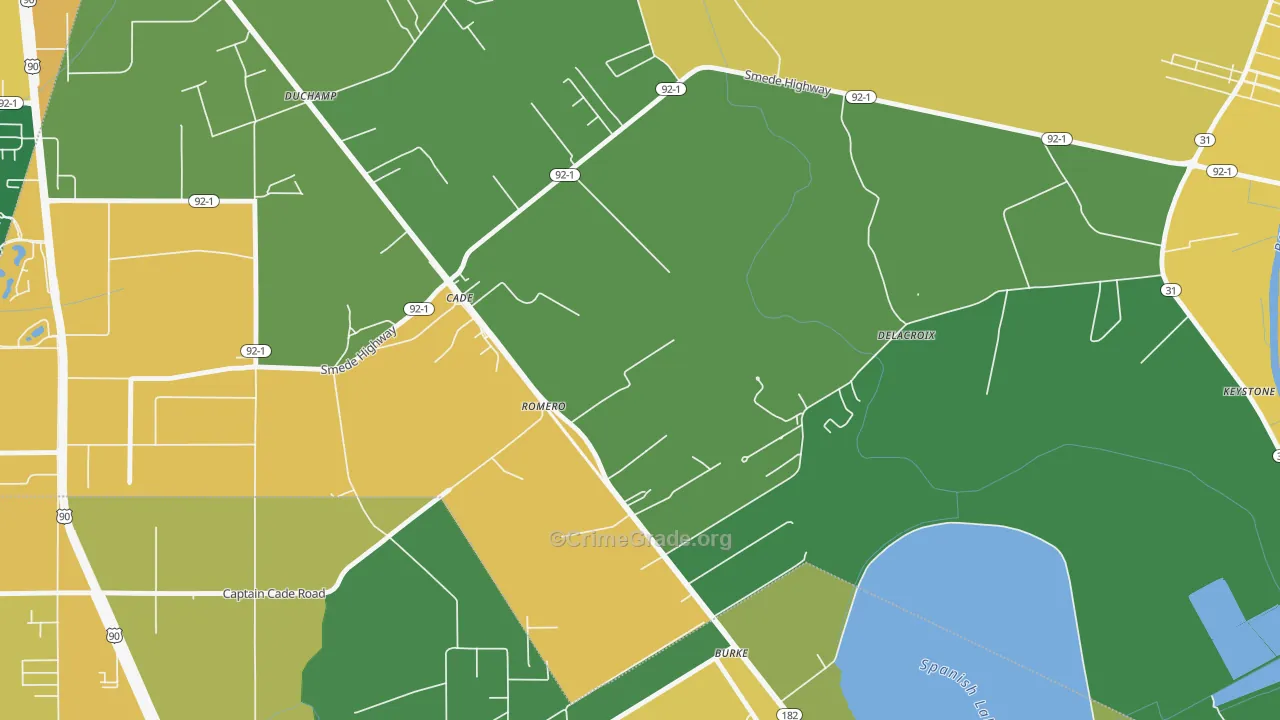 70519, LA Map of Drug-Related Crime Rates