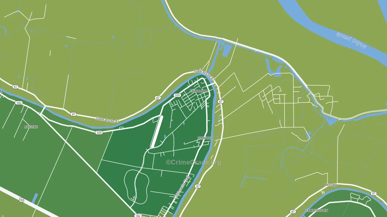 70523, LA Map of Drug-Related Crime Rates