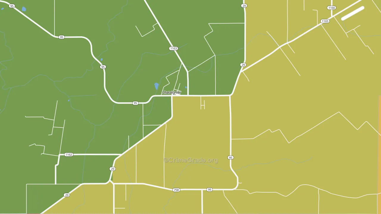 70524, LA Map of Drug-Related Crime Rates