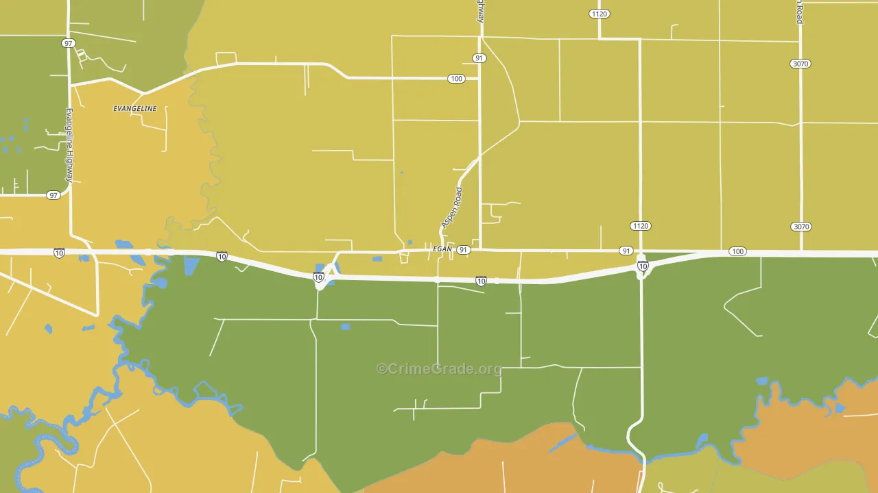 70531, LA Map of Drug-Related Crime Rates