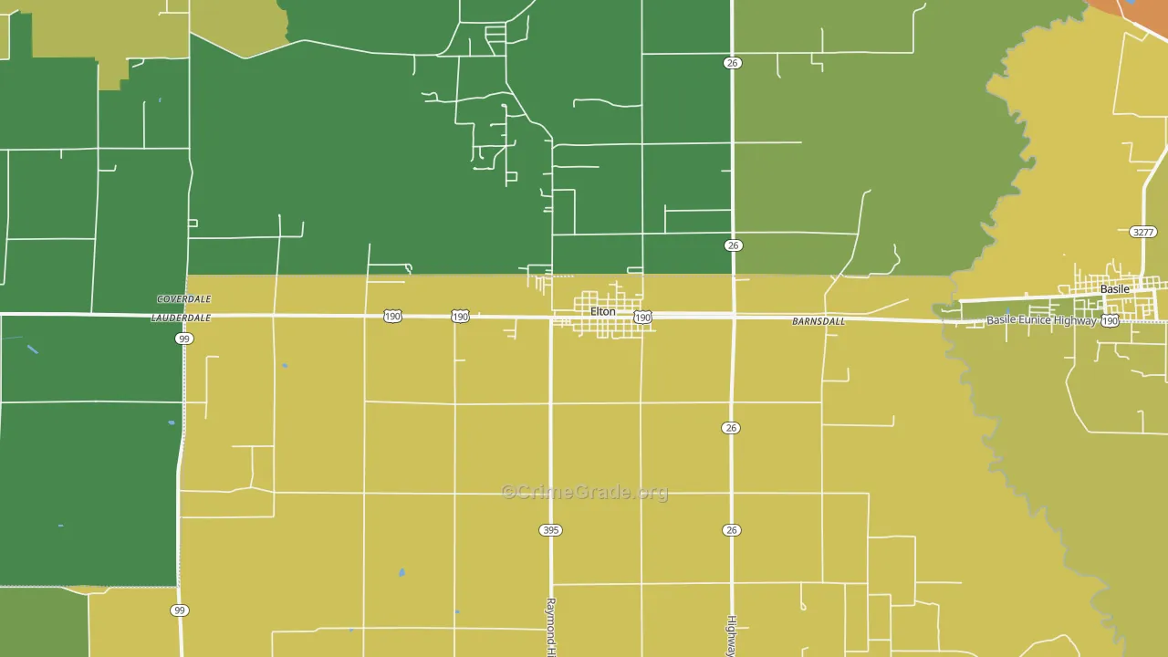 70532, LA Map of Drug-Related Crime Rates