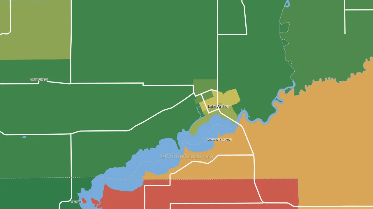 70549, LA Map of Drug-Related Crime Rates
