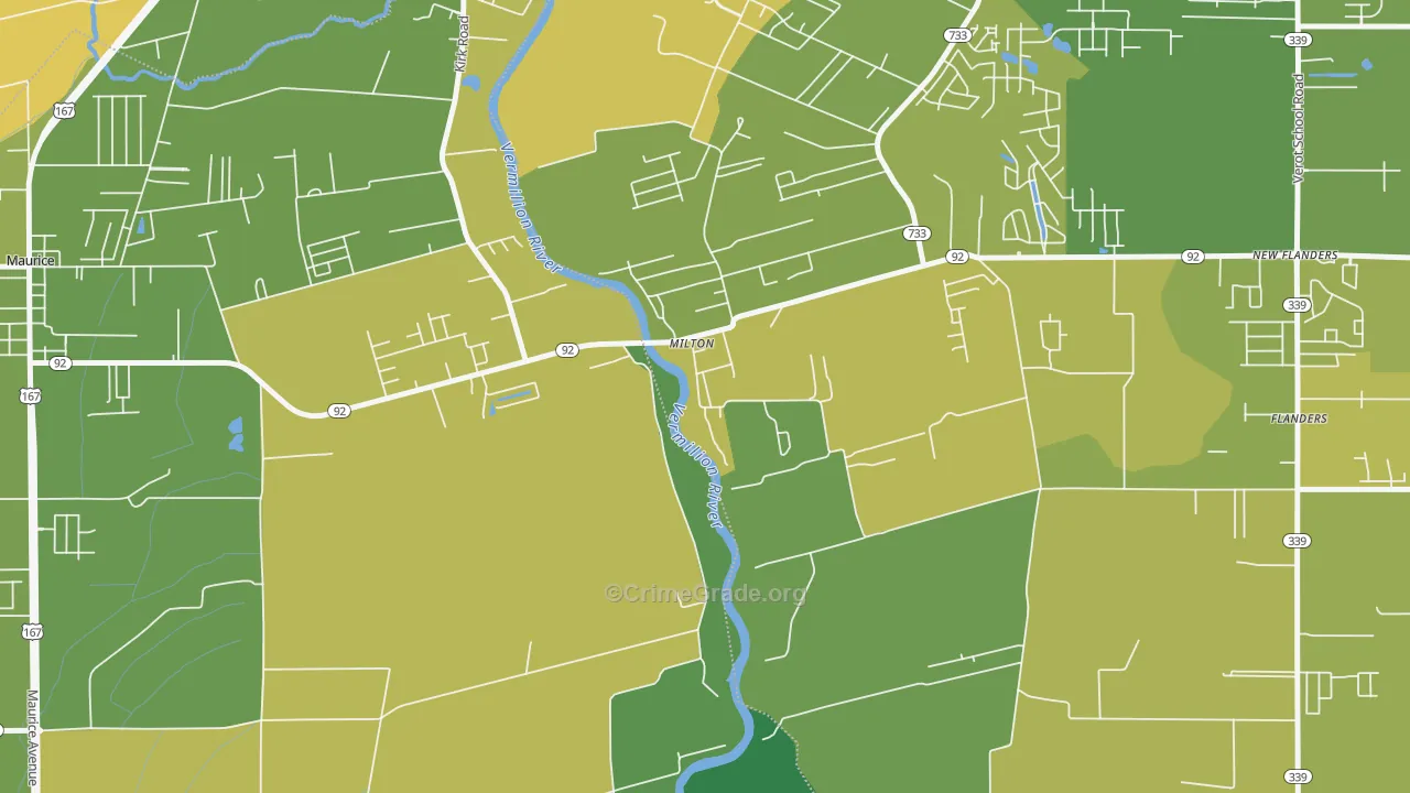 70558, LA Map of Drug-Related Crime Rates