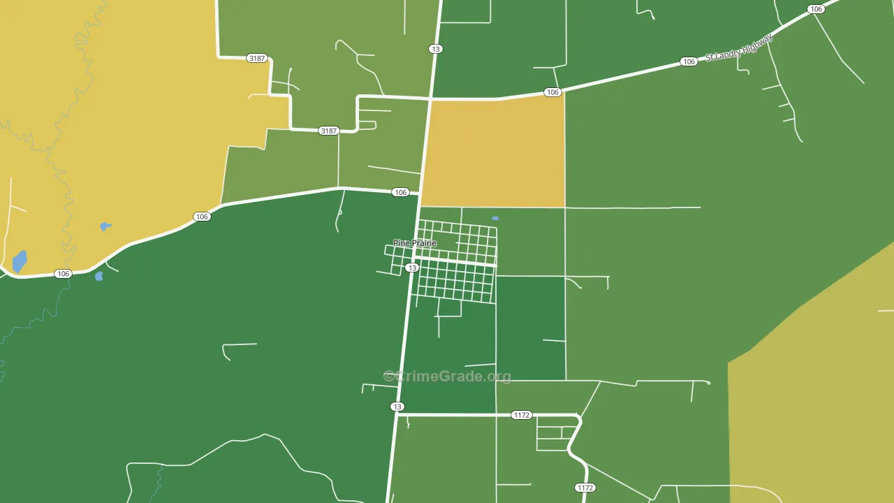 70576, LA Map of Drug-Related Crime Rates