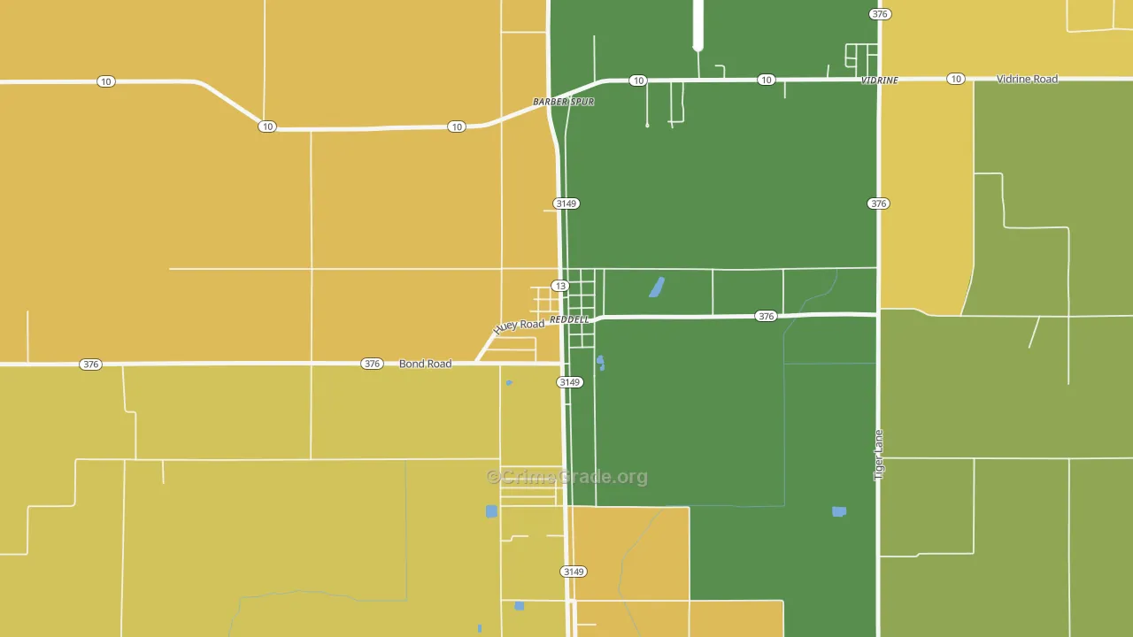 70580, LA Map of Drug-Related Crime Rates