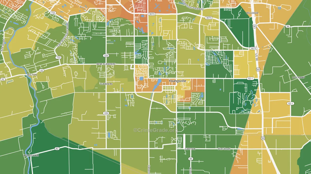 70592, LA Map of Drug-Related Crime Rates