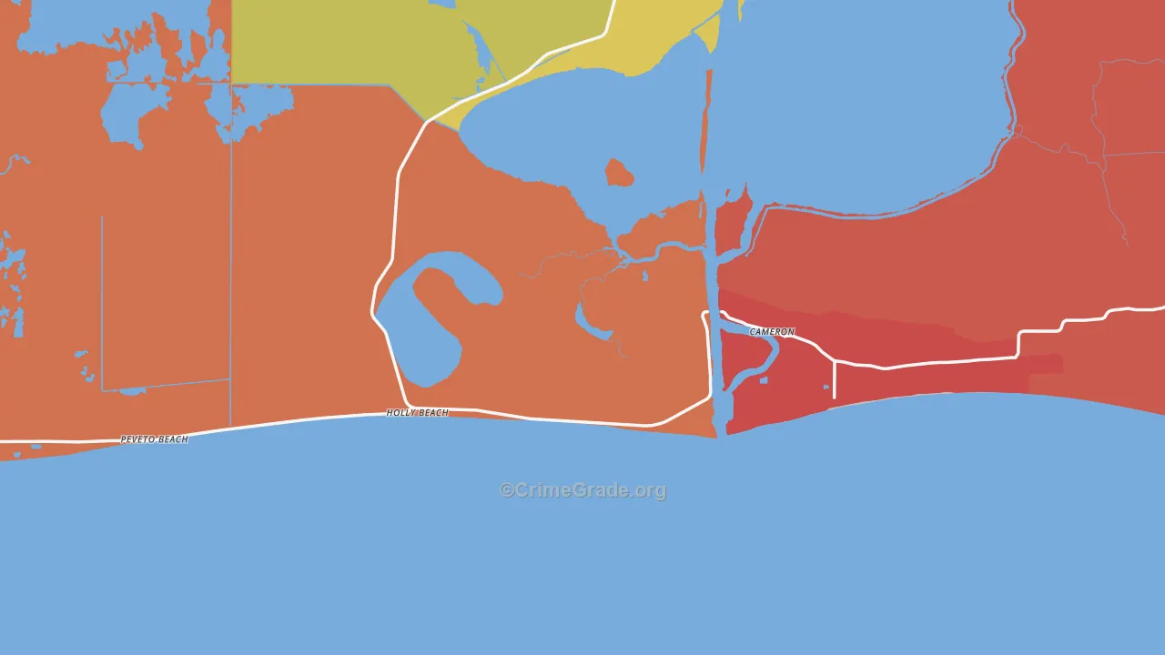 70631, LA Map of Drug-Related Crime Rates
