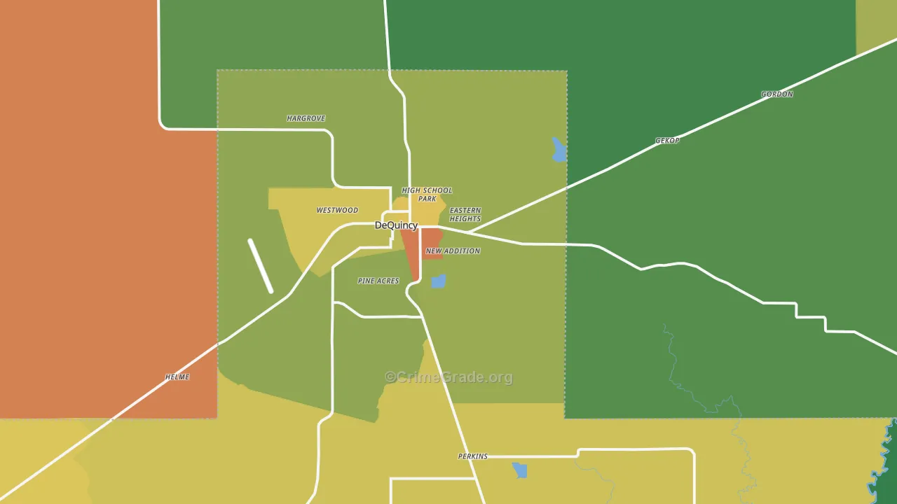 70633, LA Map of Drug-Related Crime Rates