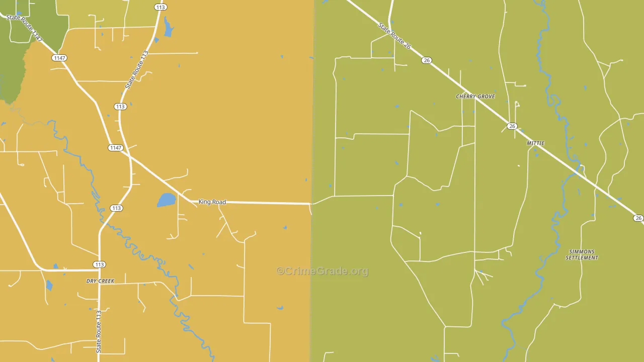 70637, LA Map of Drug-Related Crime Rates
