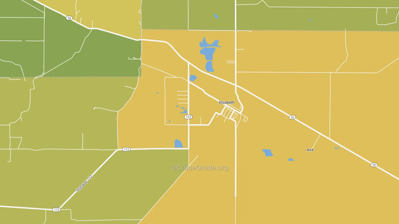 70638, LA Map of Drug-Related Crime Rates