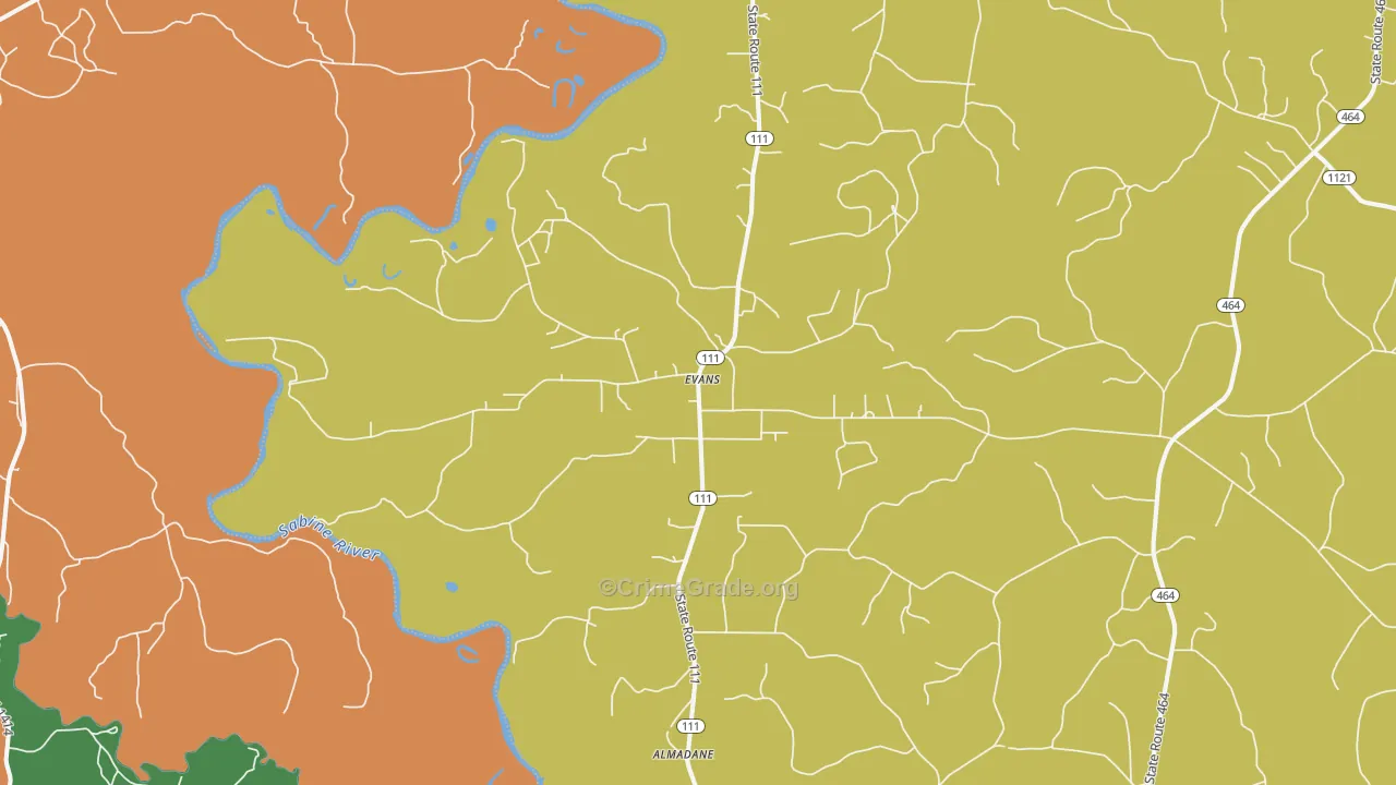 70639, LA Map of Drug-Related Crime Rates