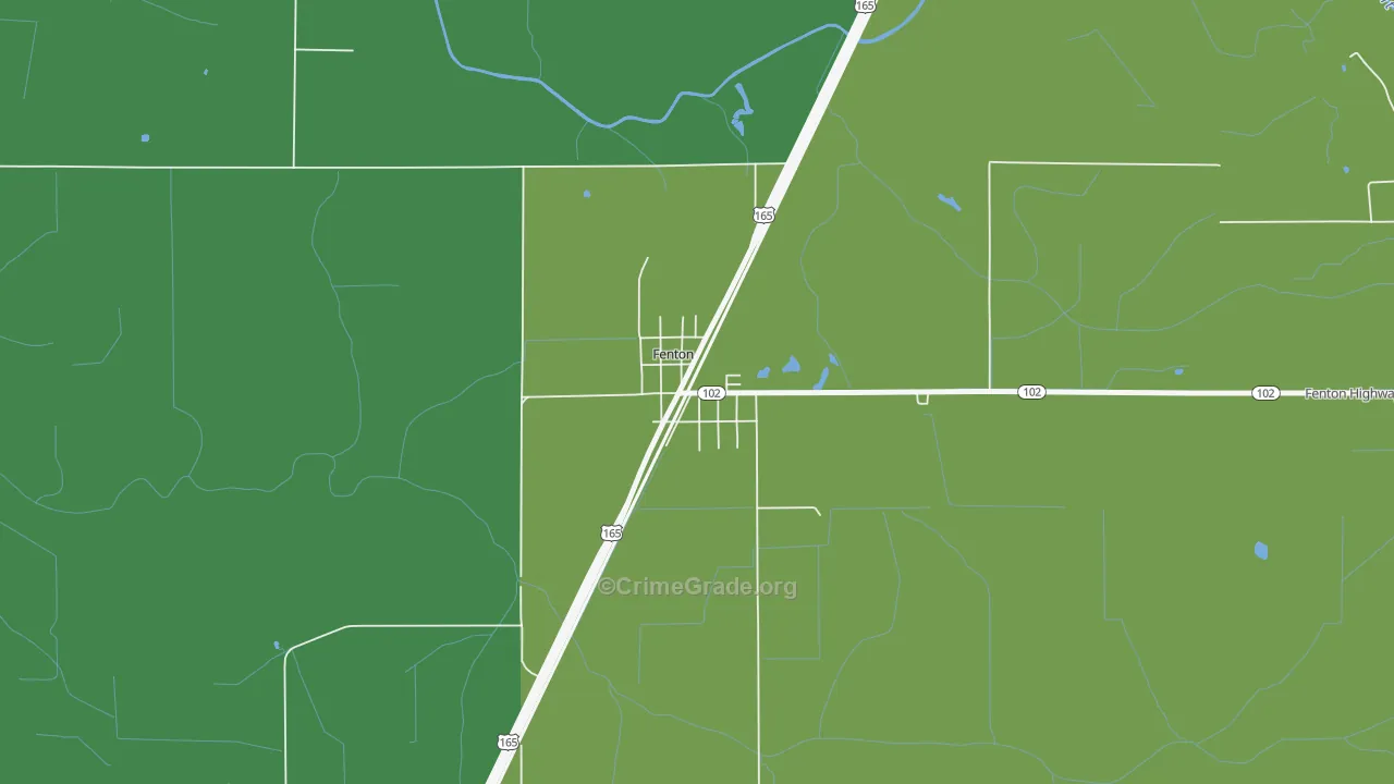 70640, LA Map of Drug-Related Crime Rates