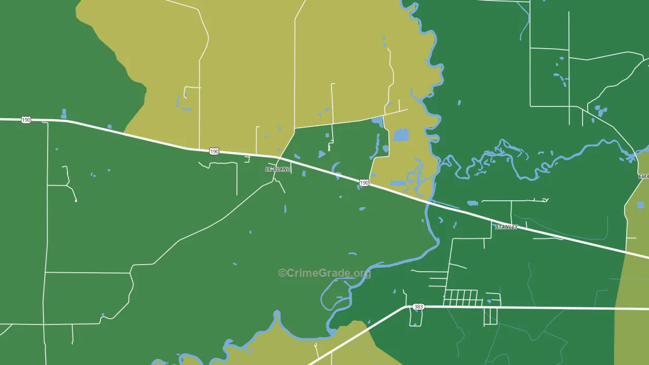 70651, LA Map of Drug-Related Crime Rates