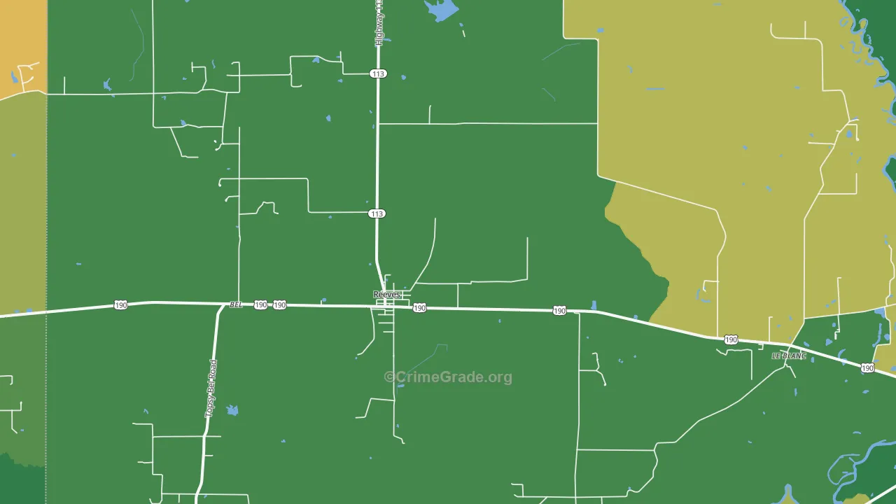70658, LA Map of Drug-Related Crime Rates