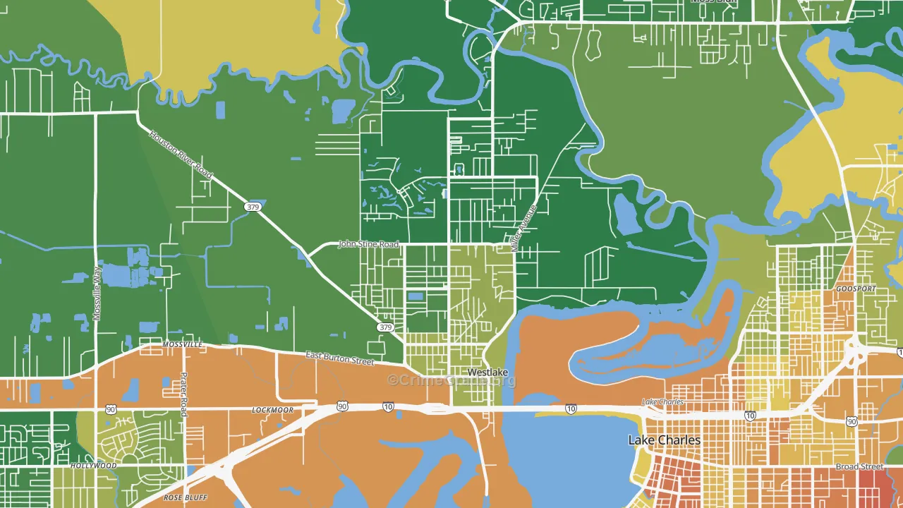 70669, LA Map of Drug-Related Crime Rates