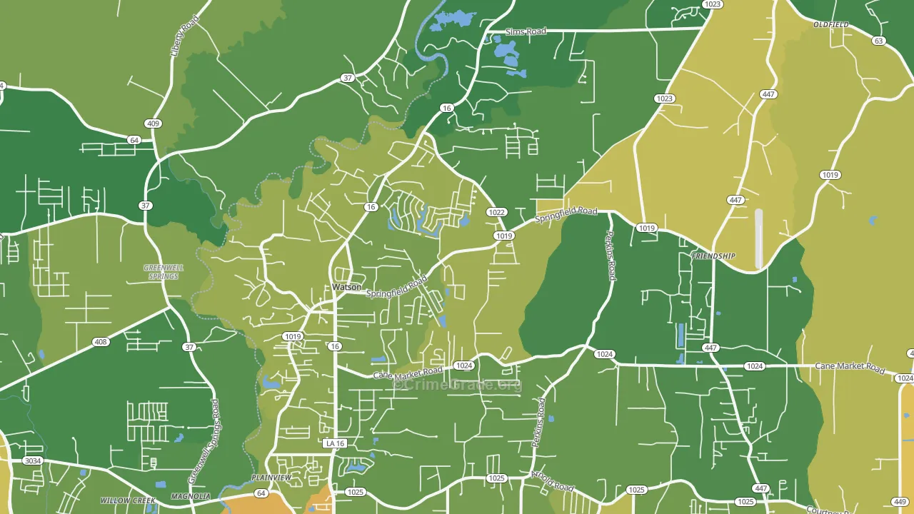 70706, LA Map of Drug-Related Crime Rates