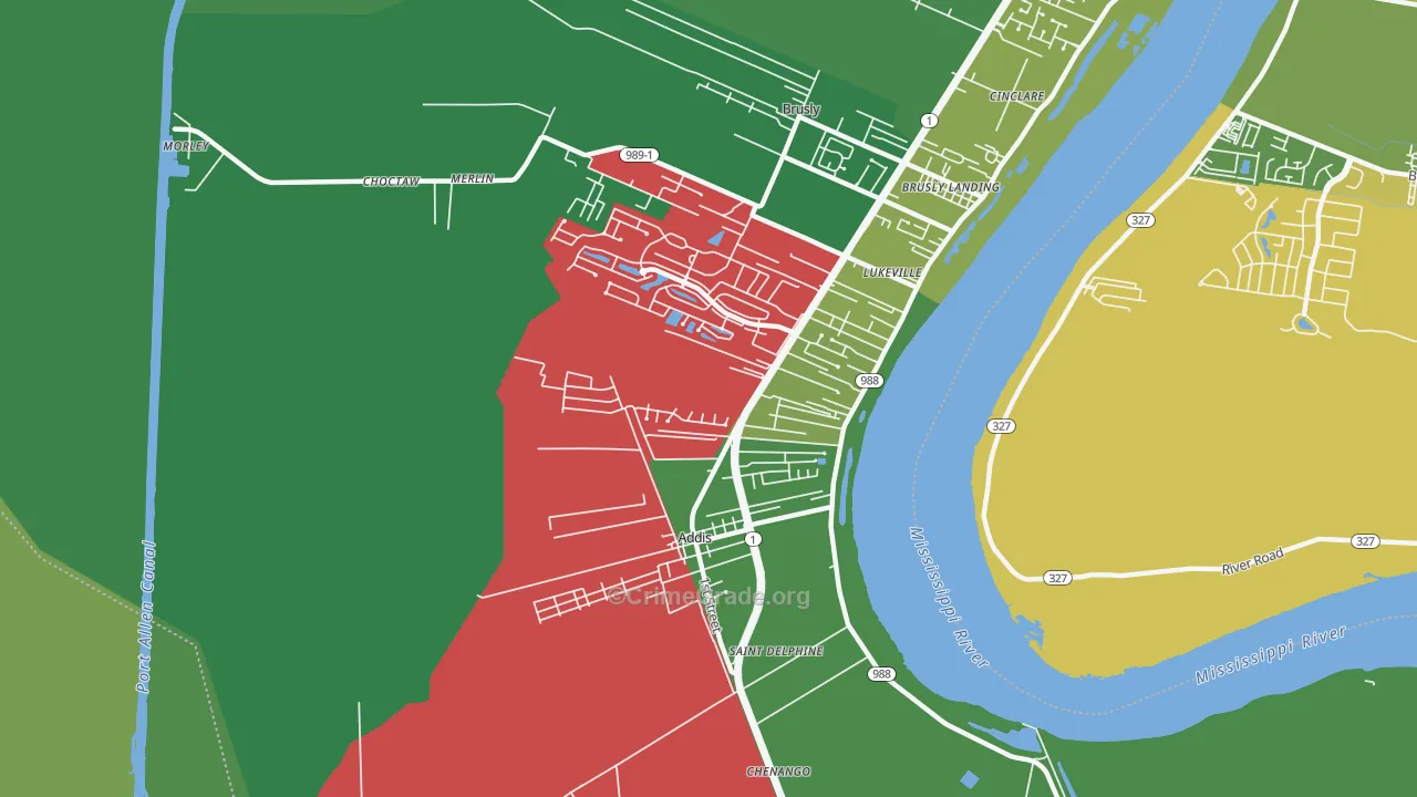 70710, LA Map of Drug-Related Crime Rates