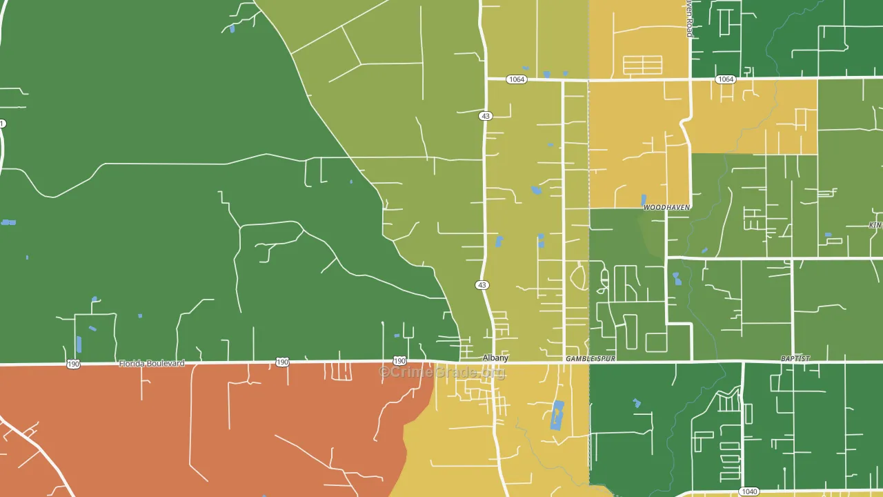 70711, LA Map of Drug-Related Crime Rates