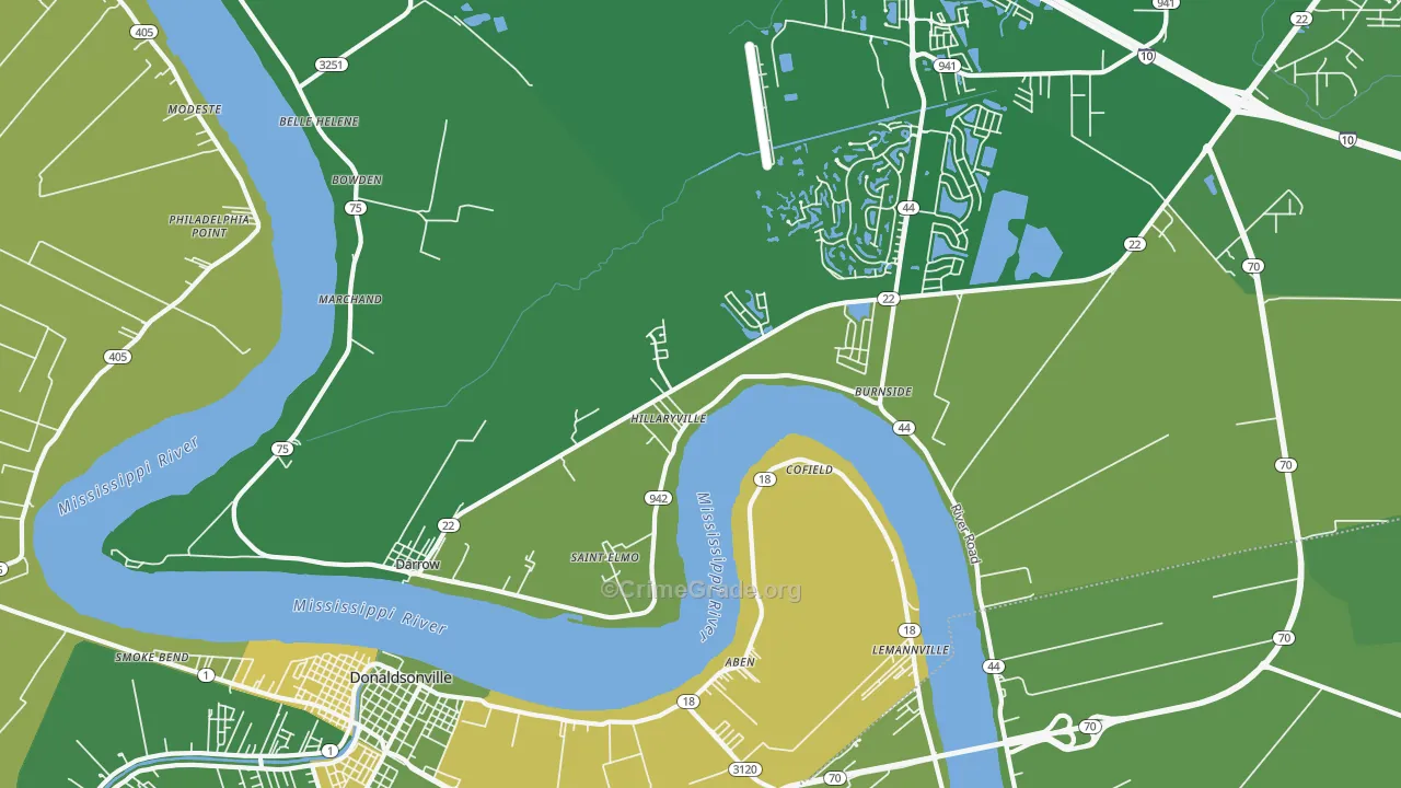 70725, LA Map of Drug-Related Crime Rates