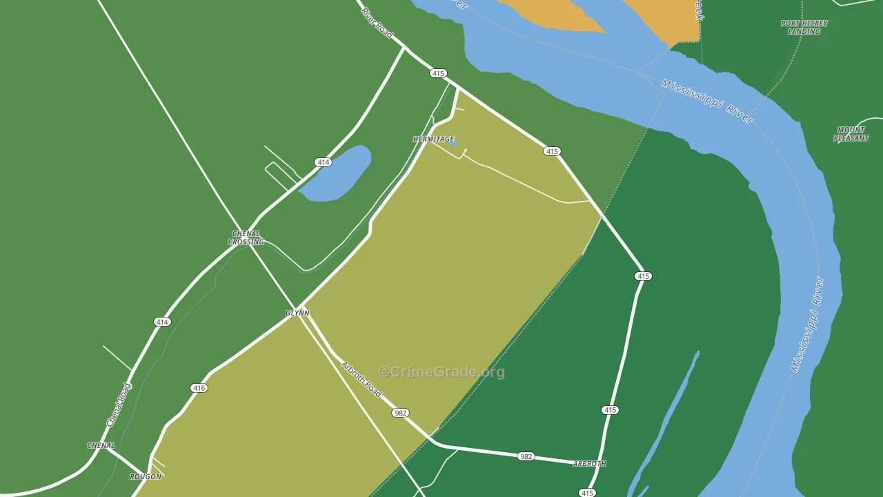 70736, LA Map of Drug-Related Crime Rates
