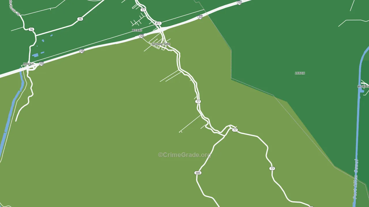 70740, LA Map of Drug-Related Crime Rates