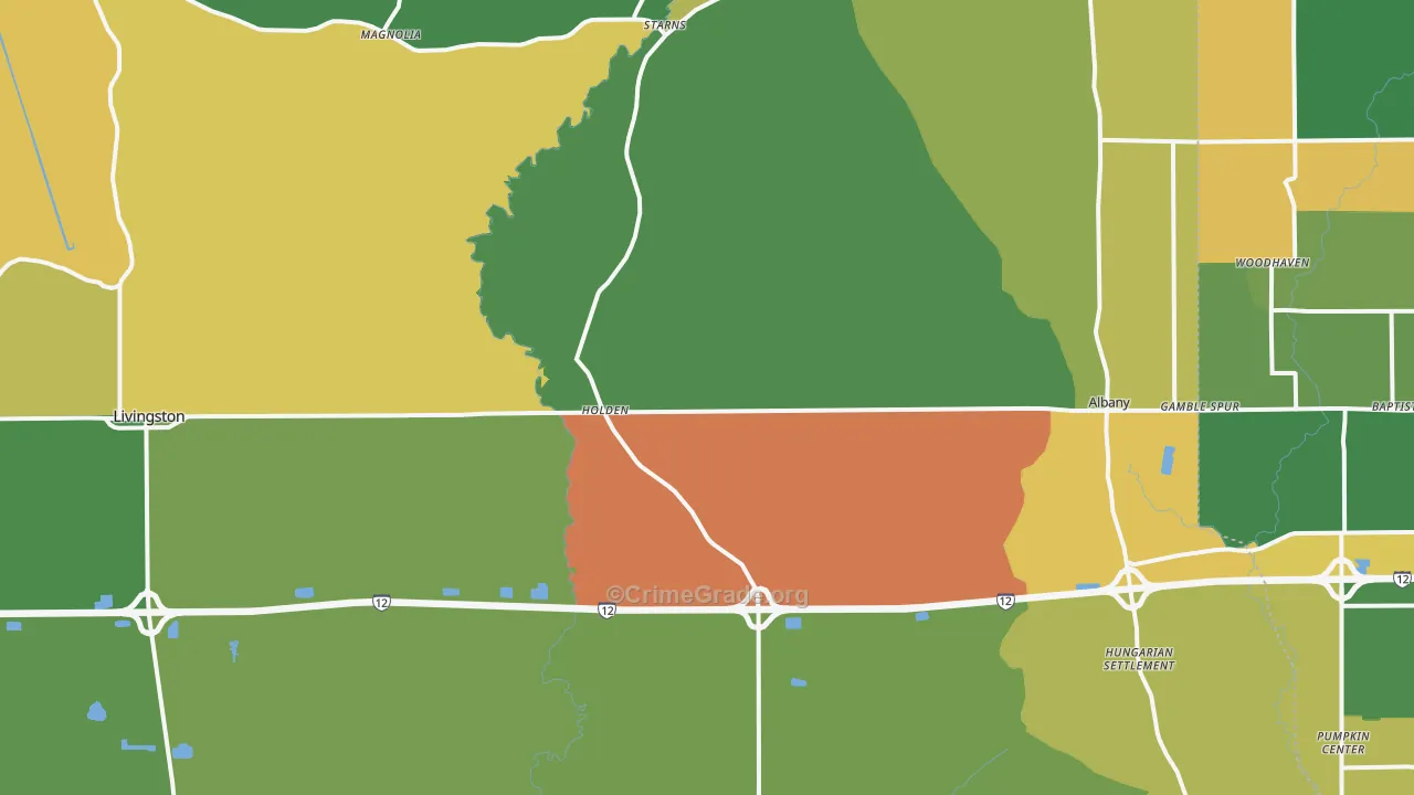 70744, LA Map of Drug-Related Crime Rates