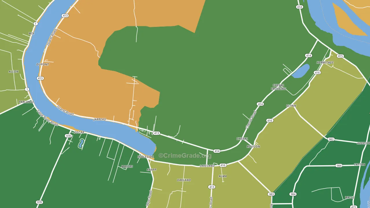 70749, LA Map of Drug-Related Crime Rates