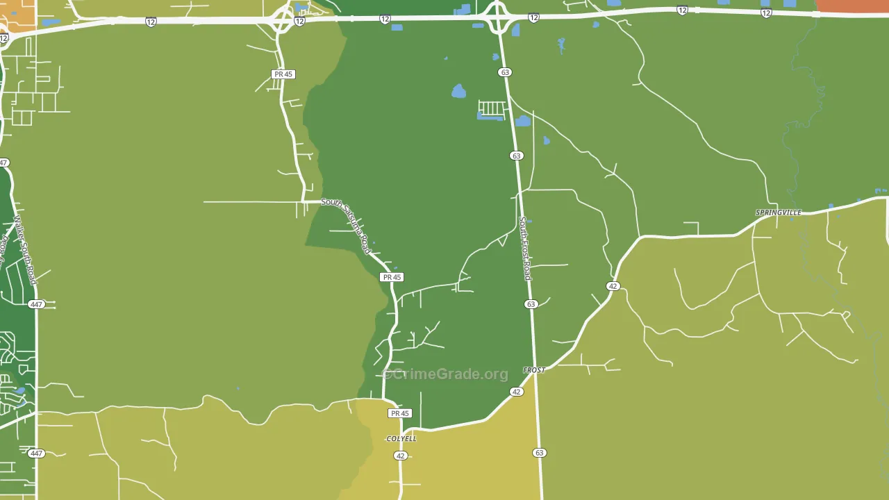 70754, LA Map of Drug-Related Crime Rates