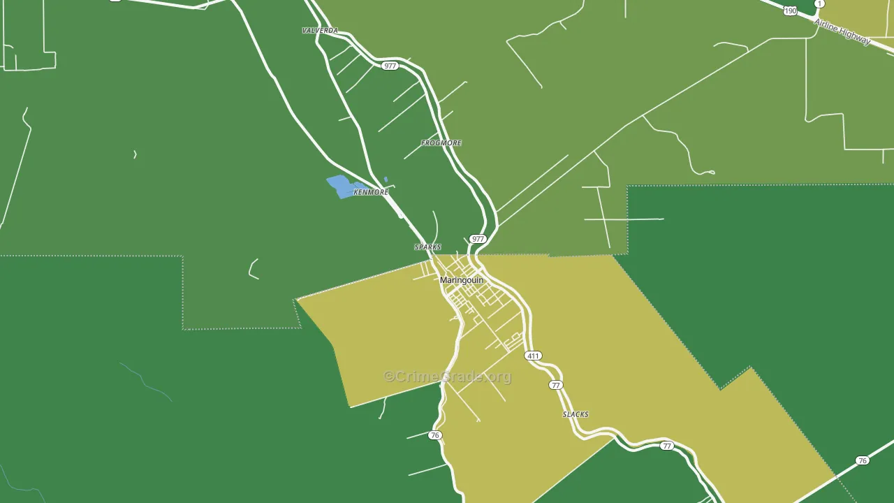 70757, LA Map of Drug-Related Crime Rates
