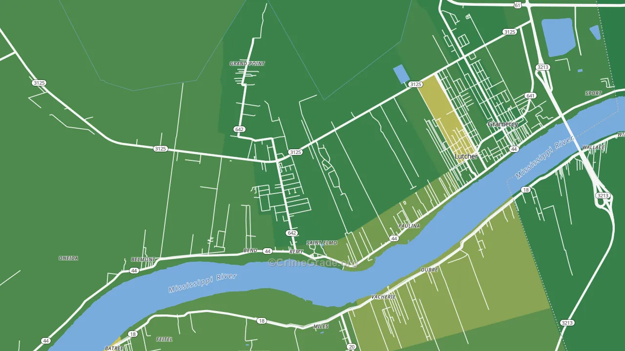 70763, LA Map of Drug-Related Crime Rates