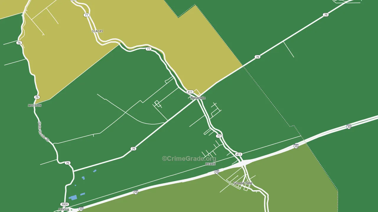70772, LA Map of Drug-Related Crime Rates