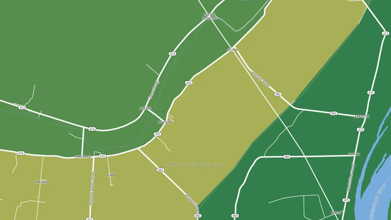 70773, LA Map of Drug-Related Crime Rates