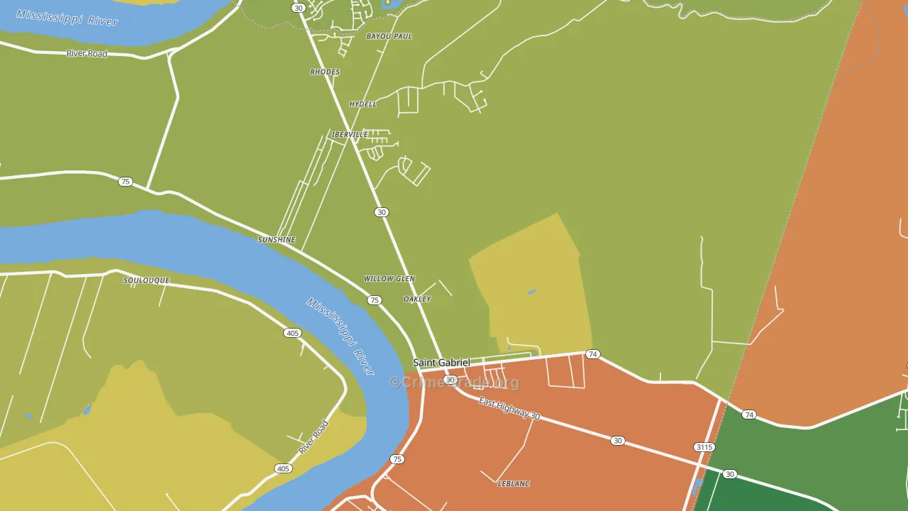 70776, LA Map of Drug-Related Crime Rates