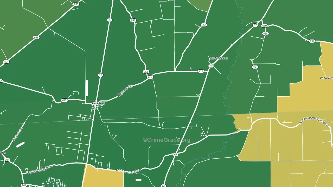70777, LA Map of Drug-Related Crime Rates