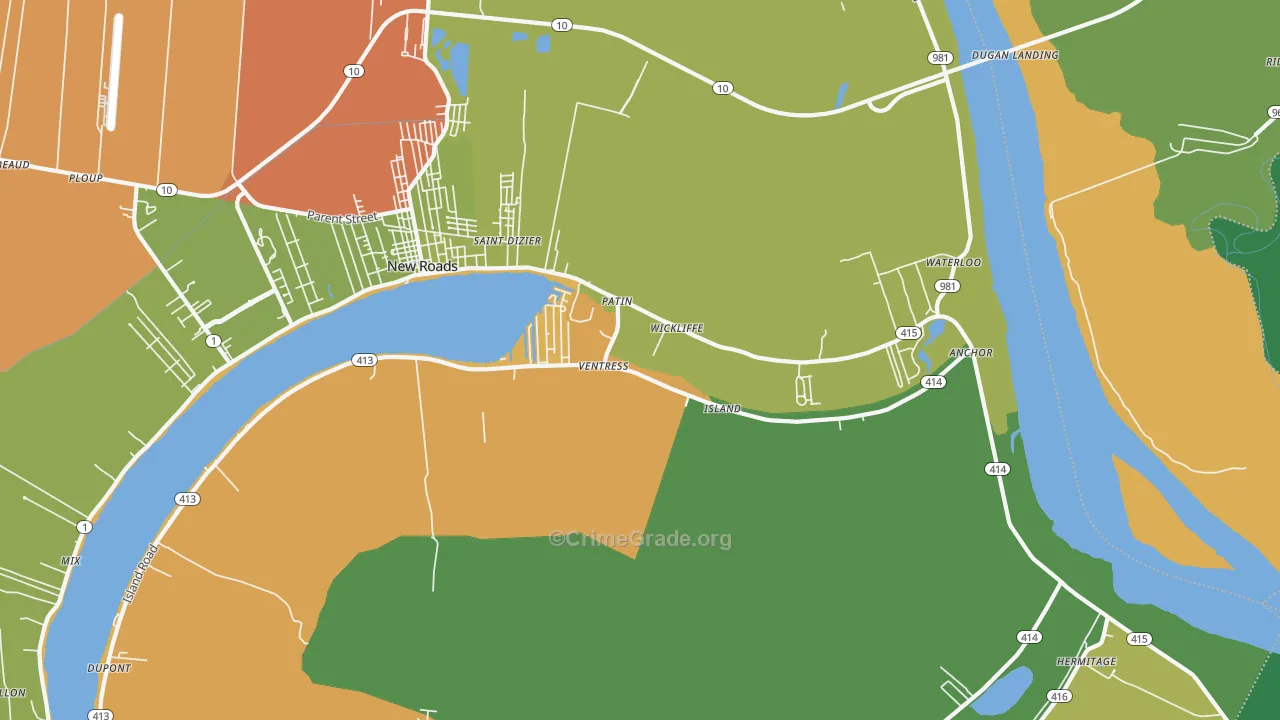 70783, LA Map of Drug-Related Crime Rates
