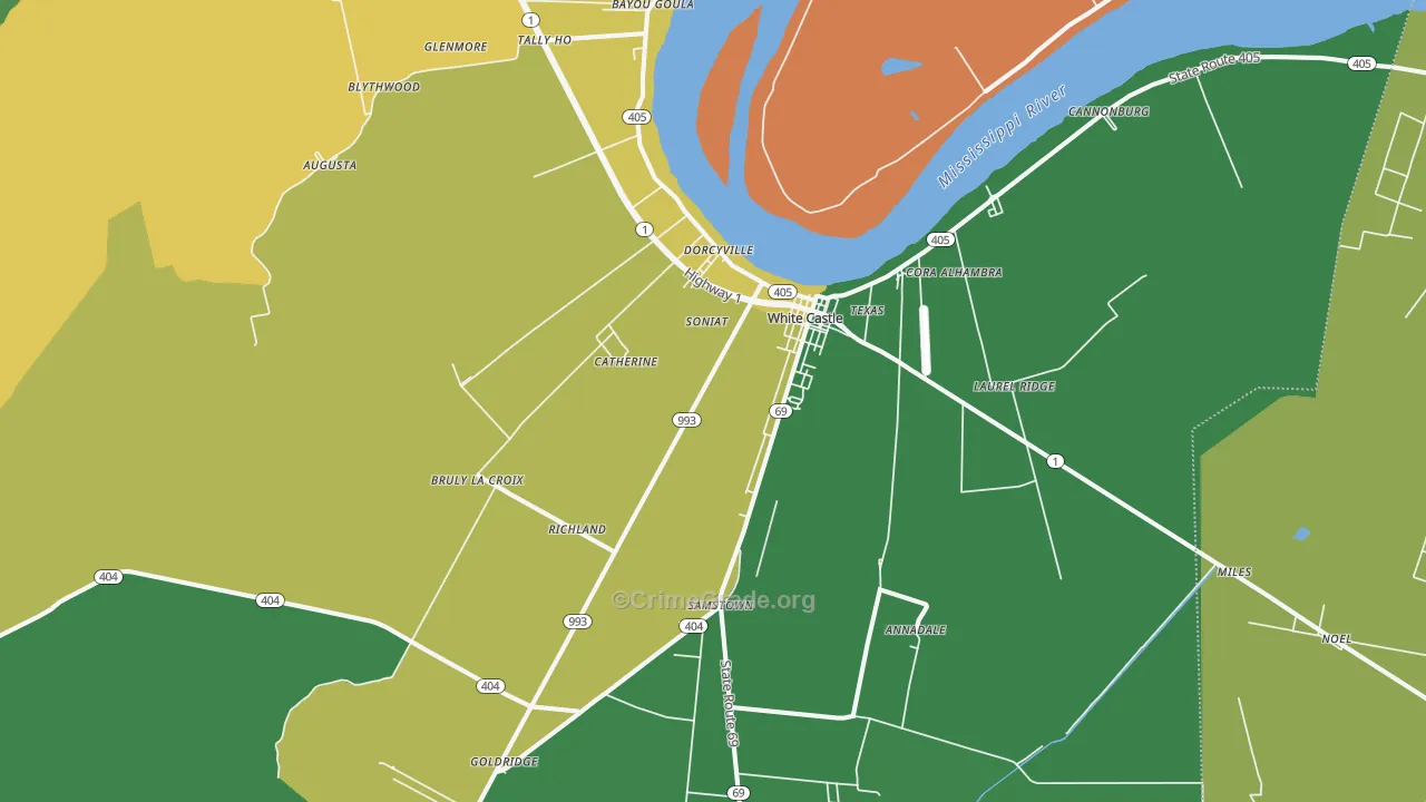 70788, LA Map of Drug-Related Crime Rates