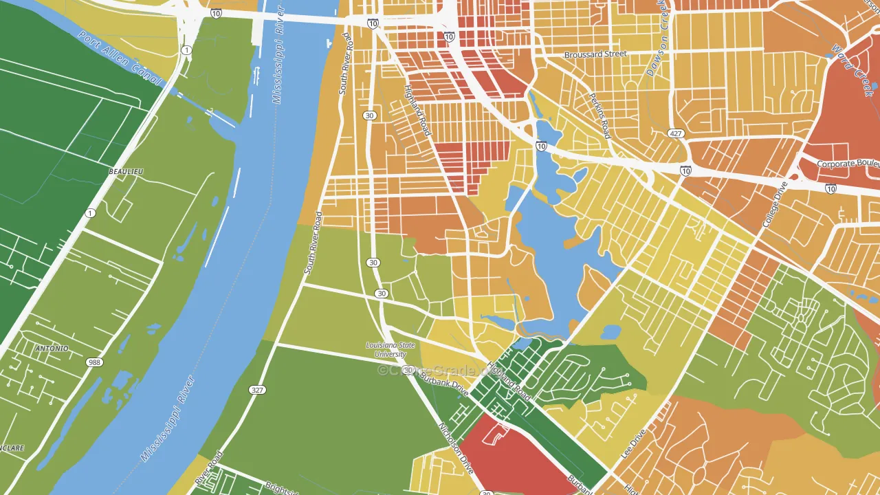 70803, LA Map of Drug-Related Crime Rates