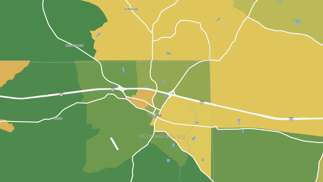 71001, LA Map of Drug-Related Crime Rates
