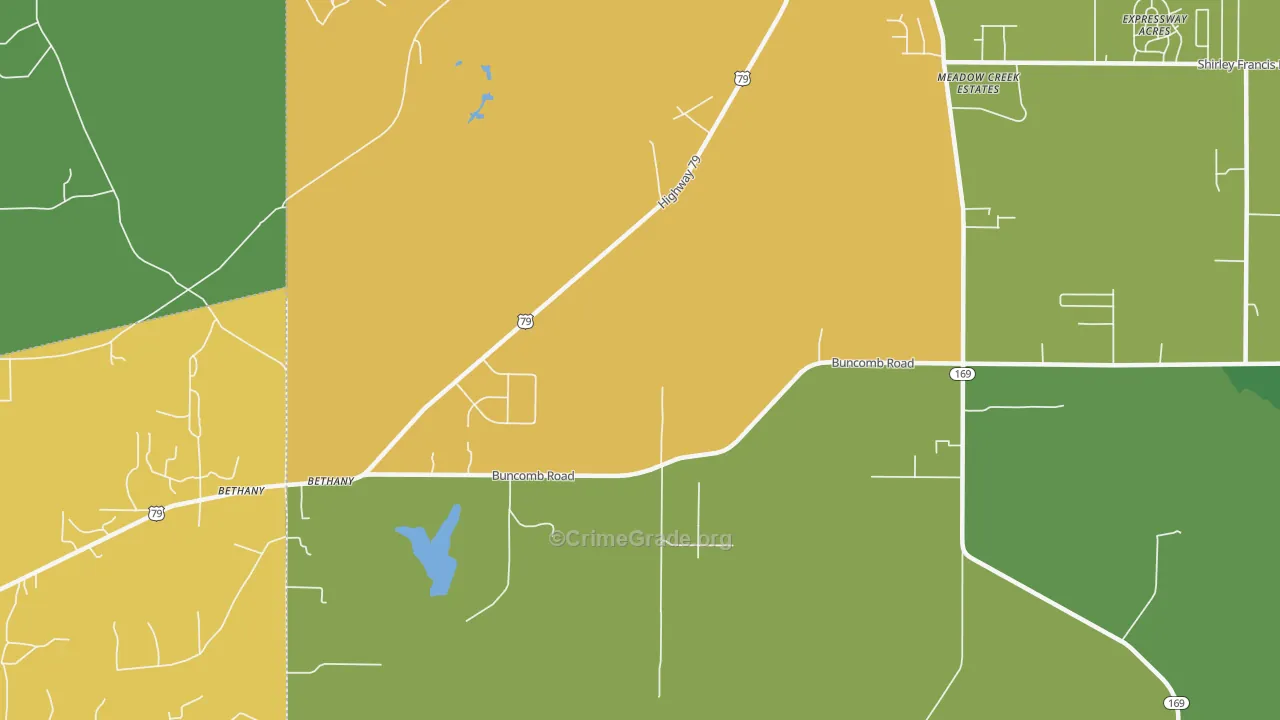 71007, LA Map of Drug-Related Crime Rates