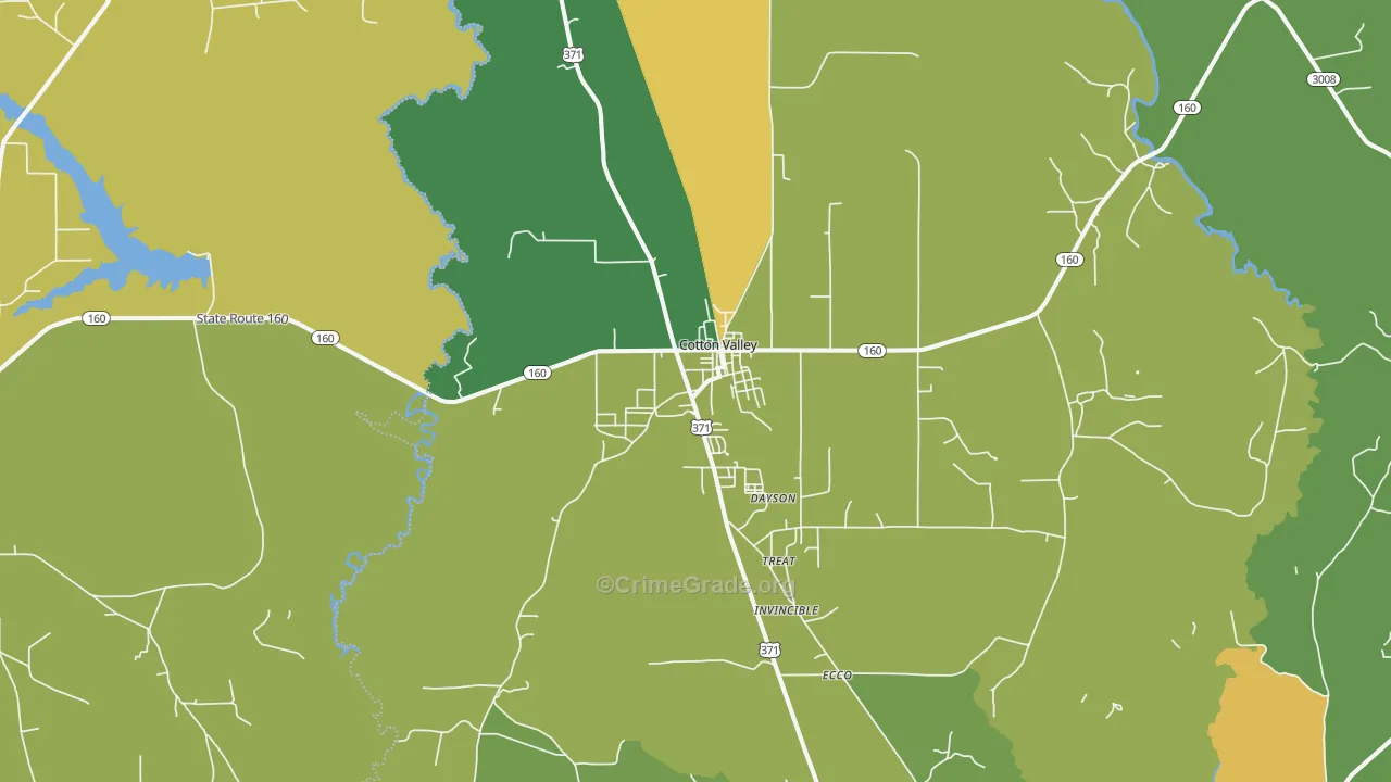 71018, LA Map of Drug-Related Crime Rates