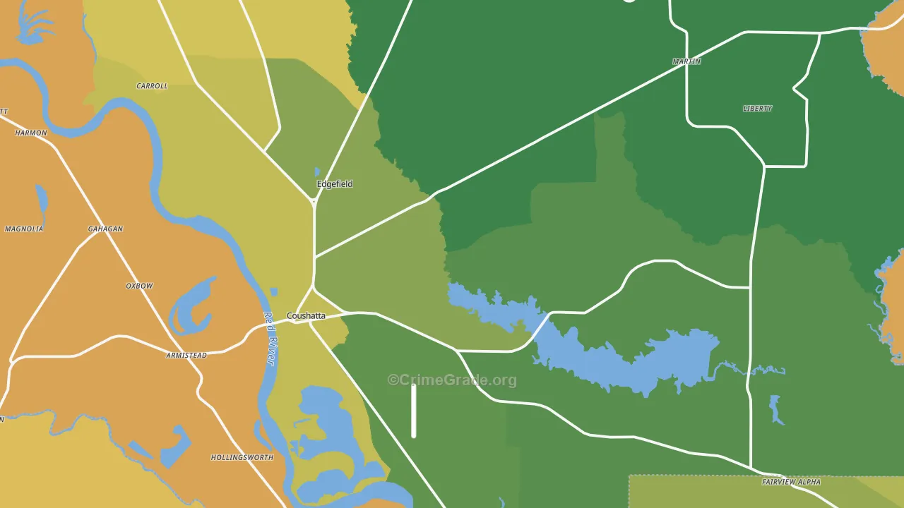 71019, LA Map of Drug-Related Crime Rates