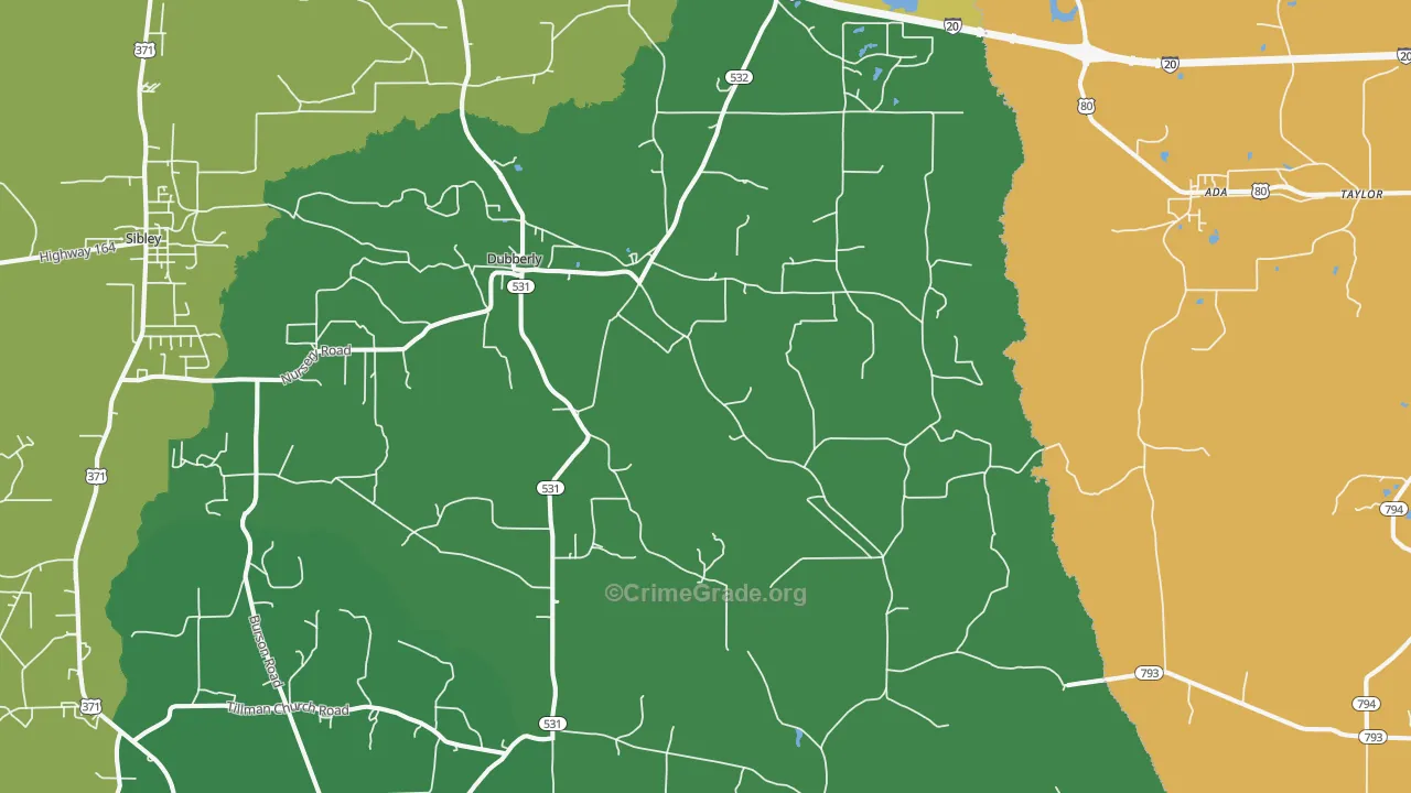 71024, LA Map of Drug-Related Crime Rates