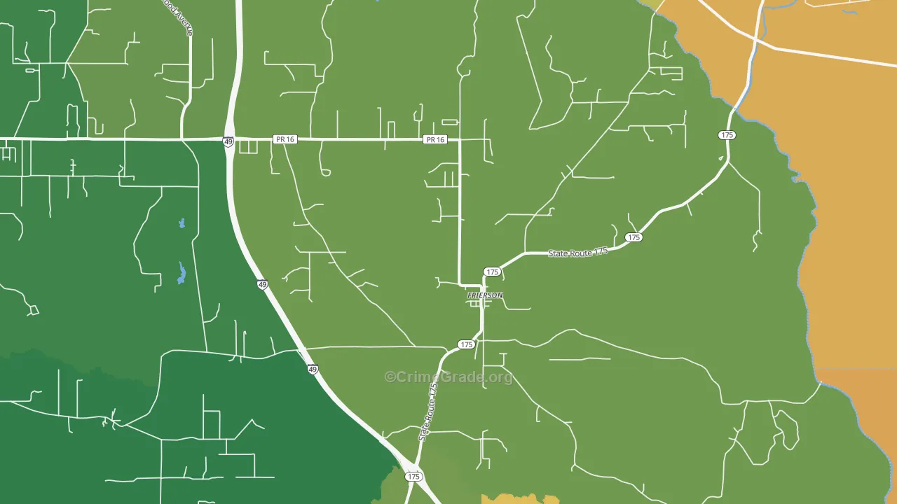 71027, LA Map of Drug-Related Crime Rates