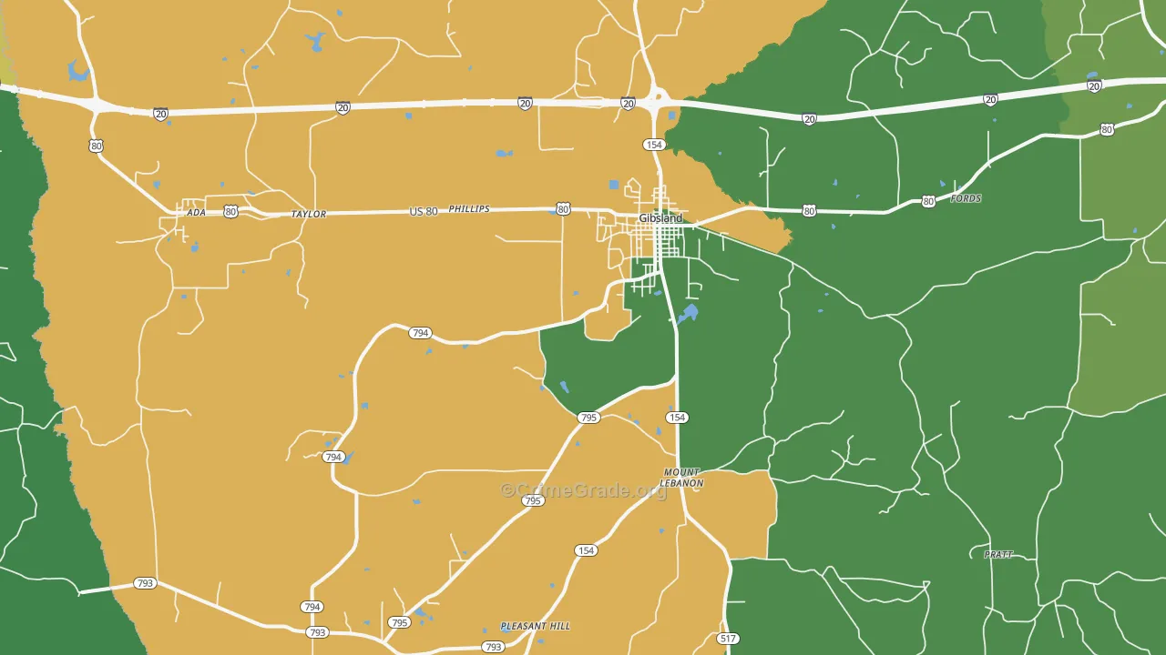 71028, LA Map of Drug-Related Crime Rates